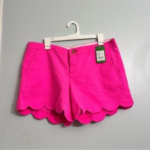 Lilly Pulitzer NWT Buttercup Stretch Shorts Barbie Pink Size 12